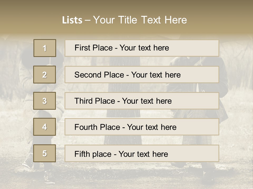 Male Rain Female PowerPoint Template