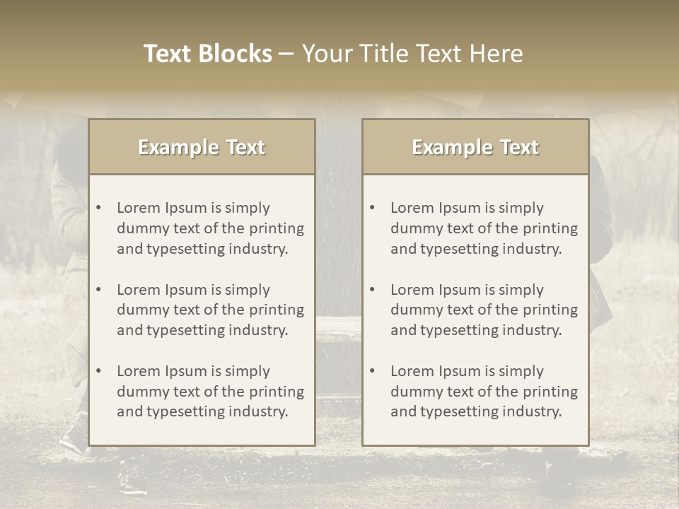 Male Rain Female PowerPoint Template
