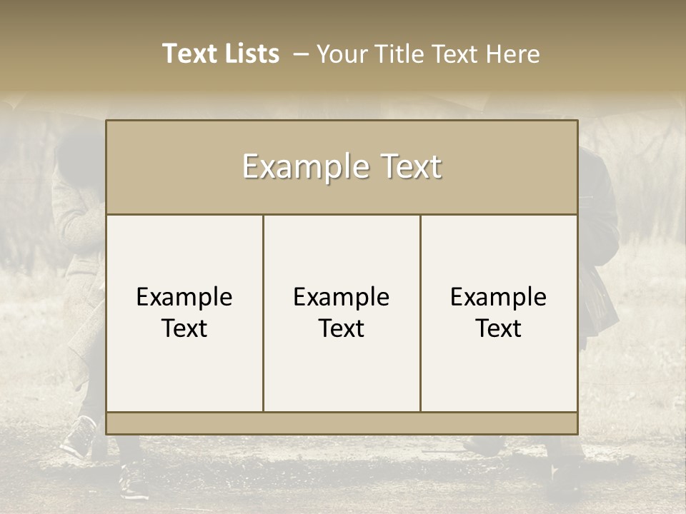 Male Rain Female PowerPoint Template