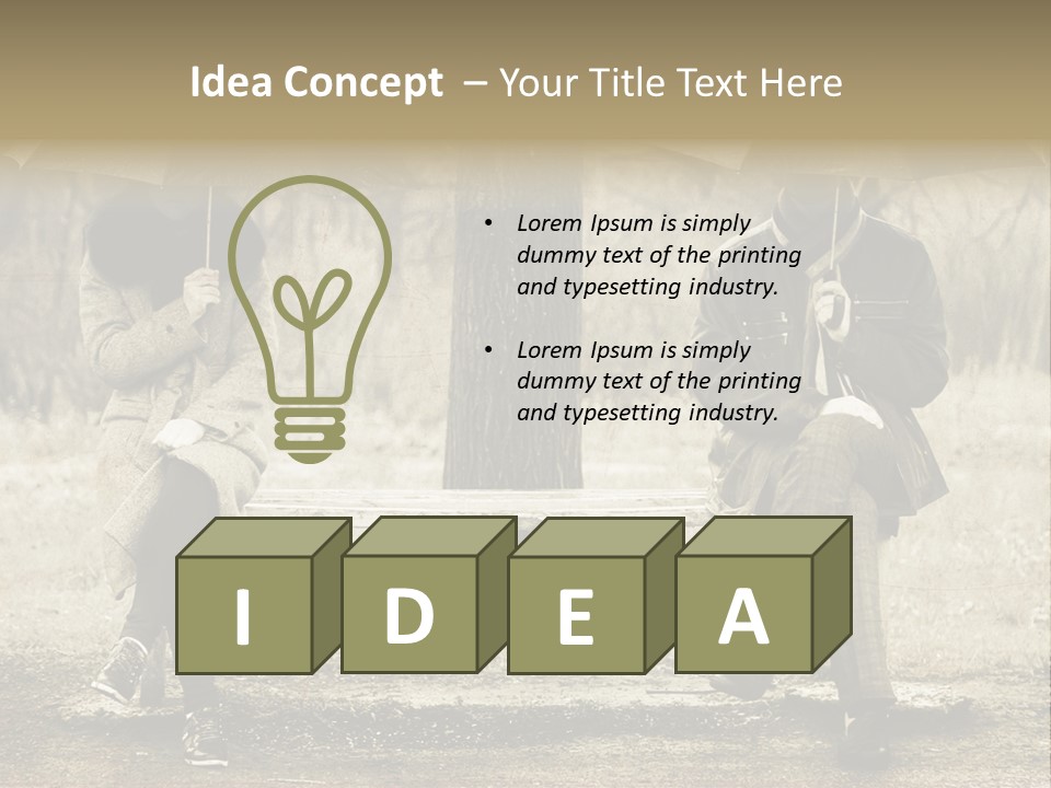 Male Rain Female PowerPoint Template