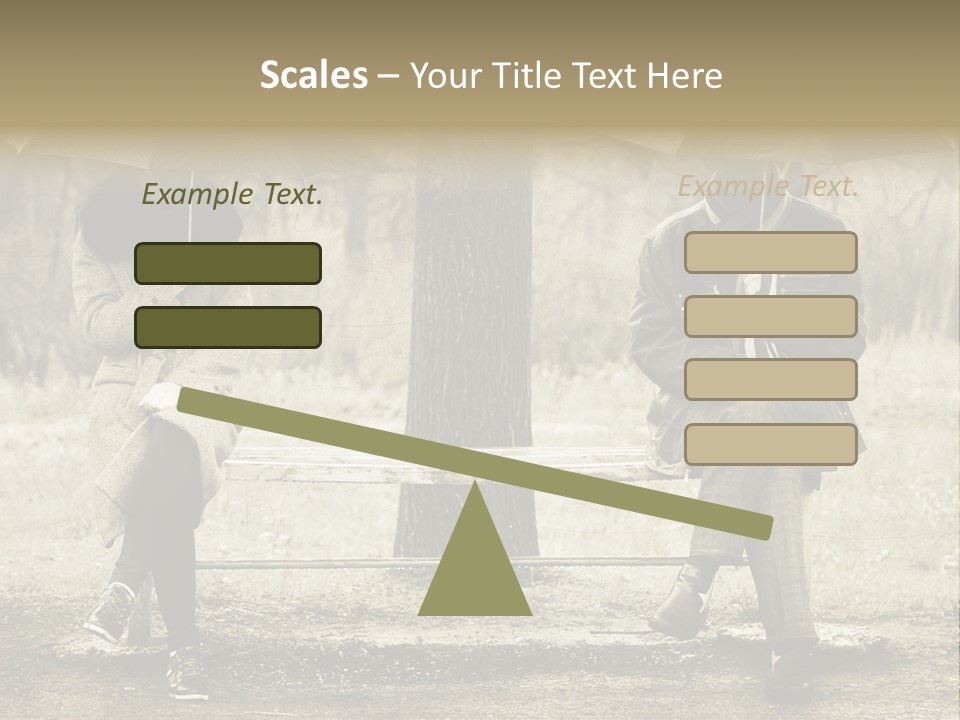 Male Rain Female PowerPoint Template