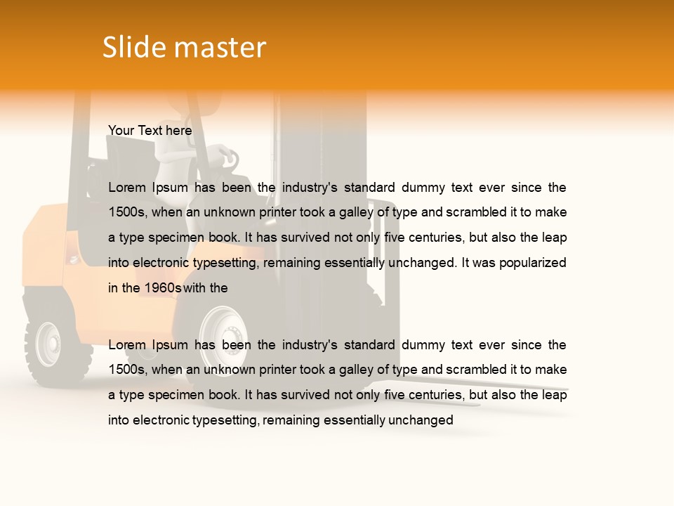 Render Stack Yellow PowerPoint Template