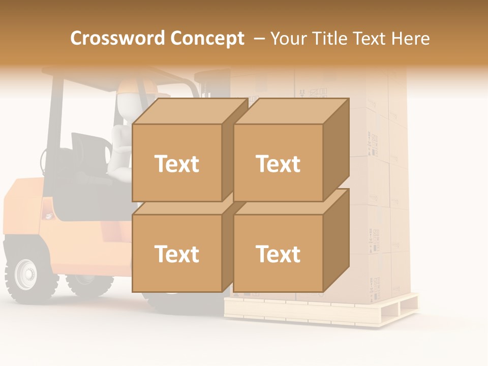 Lift Merchandise Equipment PowerPoint Template