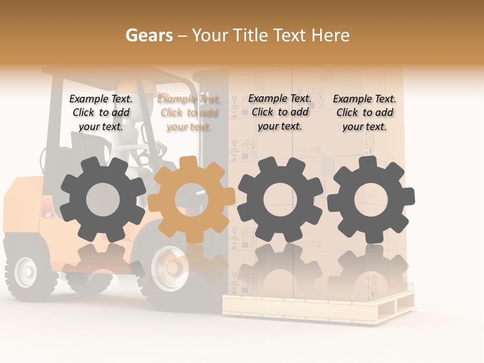 Lift Merchandise Equipment PowerPoint Template