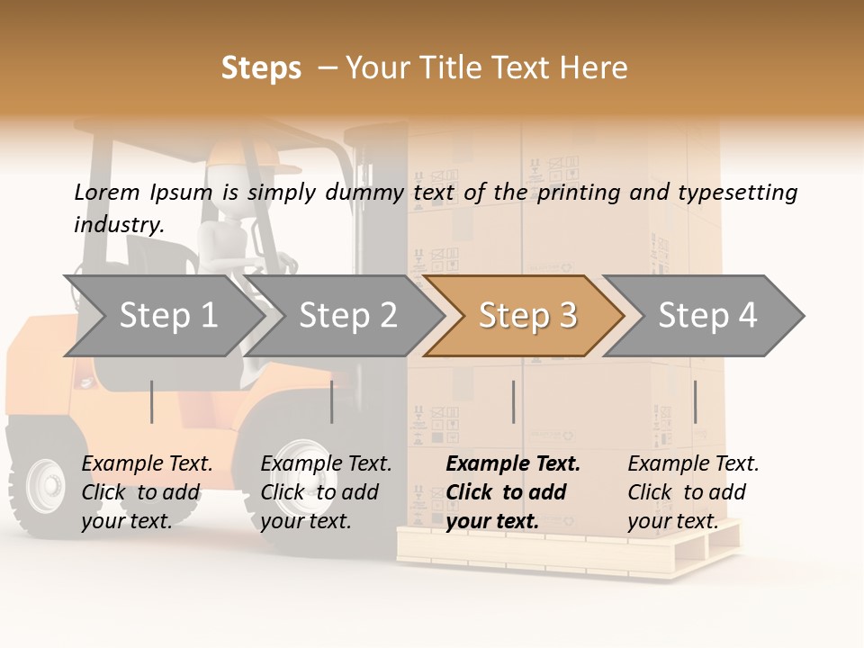 Lift Merchandise Equipment PowerPoint Template