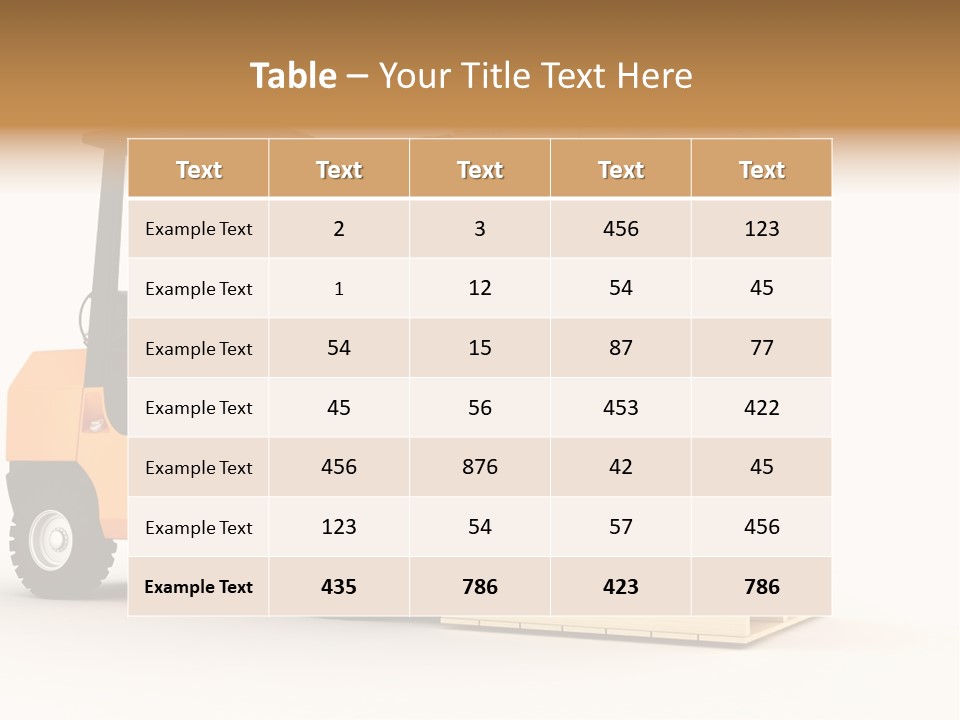 Lift Merchandise Equipment PowerPoint Template