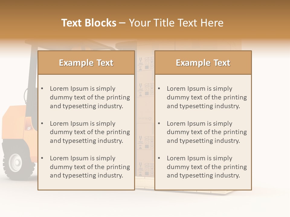 Lift Merchandise Equipment PowerPoint Template