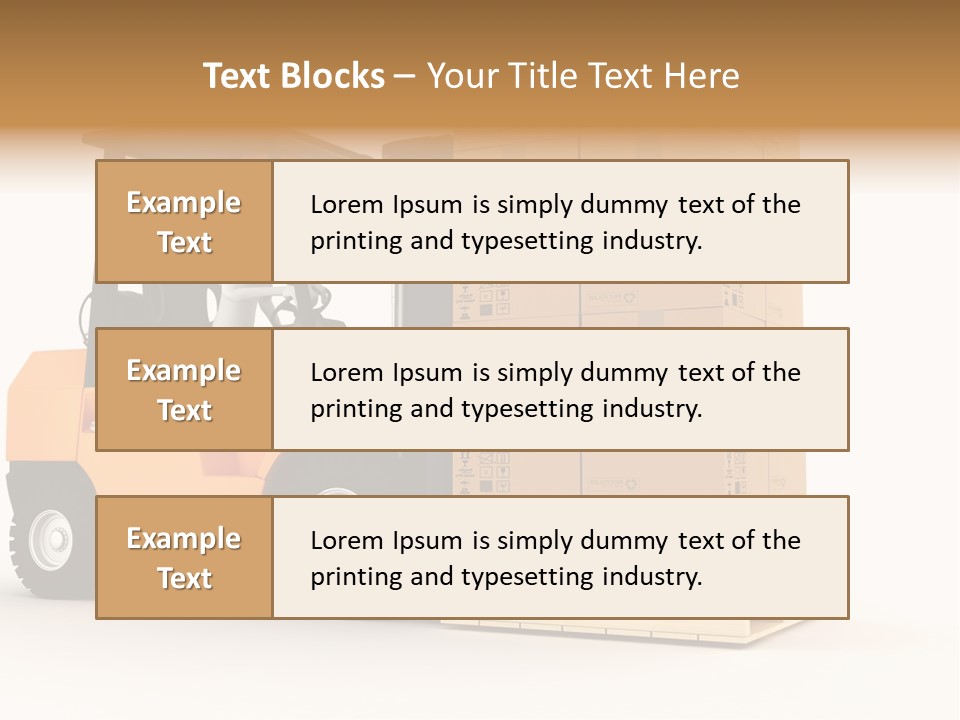 Lift Merchandise Equipment PowerPoint Template