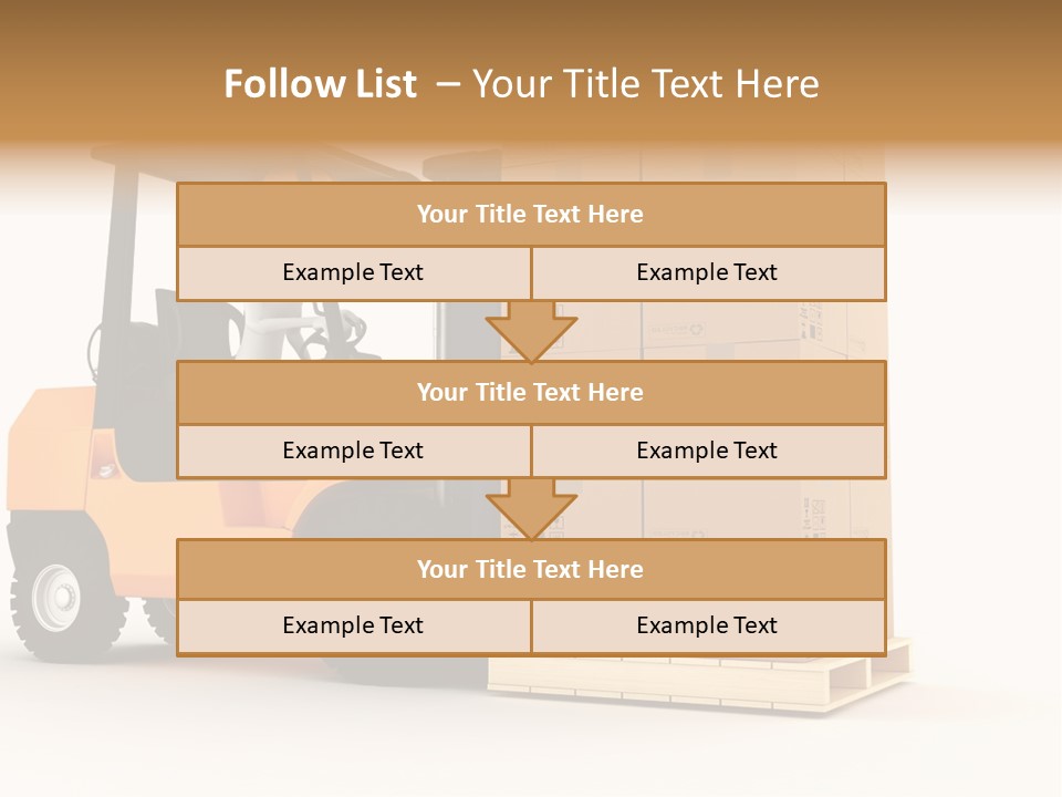 Lift Merchandise Equipment PowerPoint Template