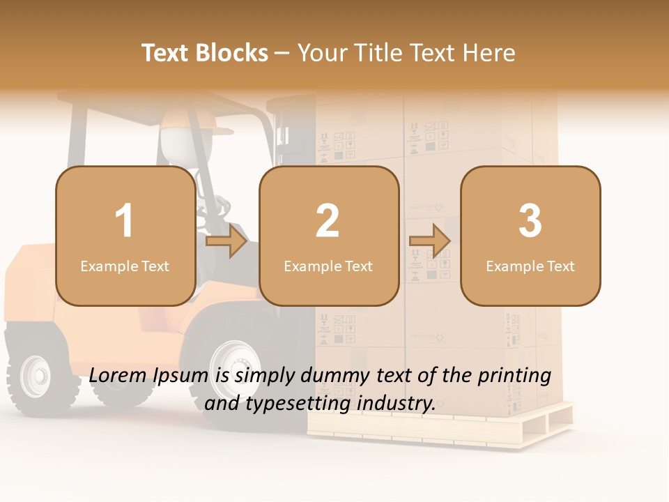 Lift Merchandise Equipment PowerPoint Template