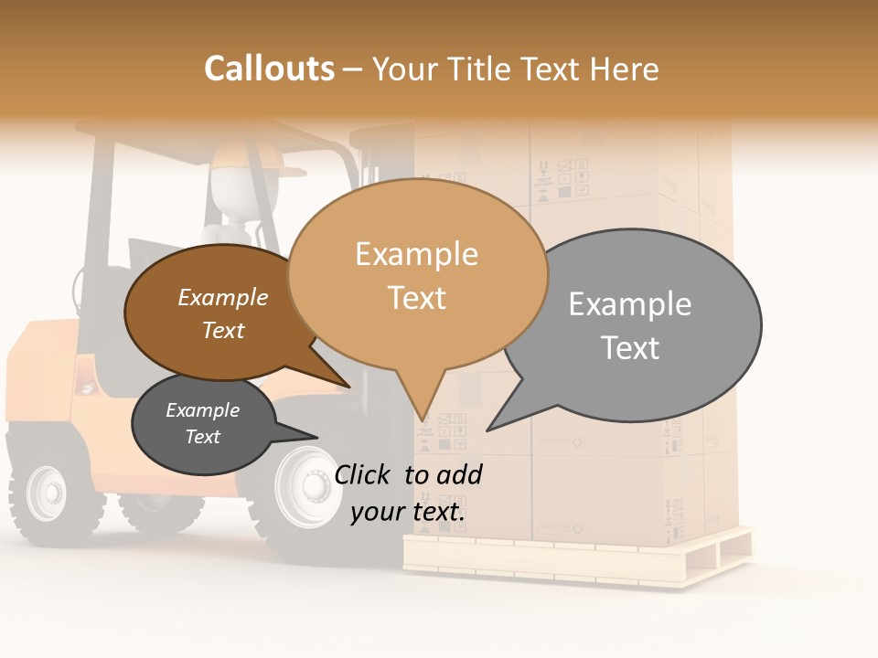 Lift Merchandise Equipment PowerPoint Template