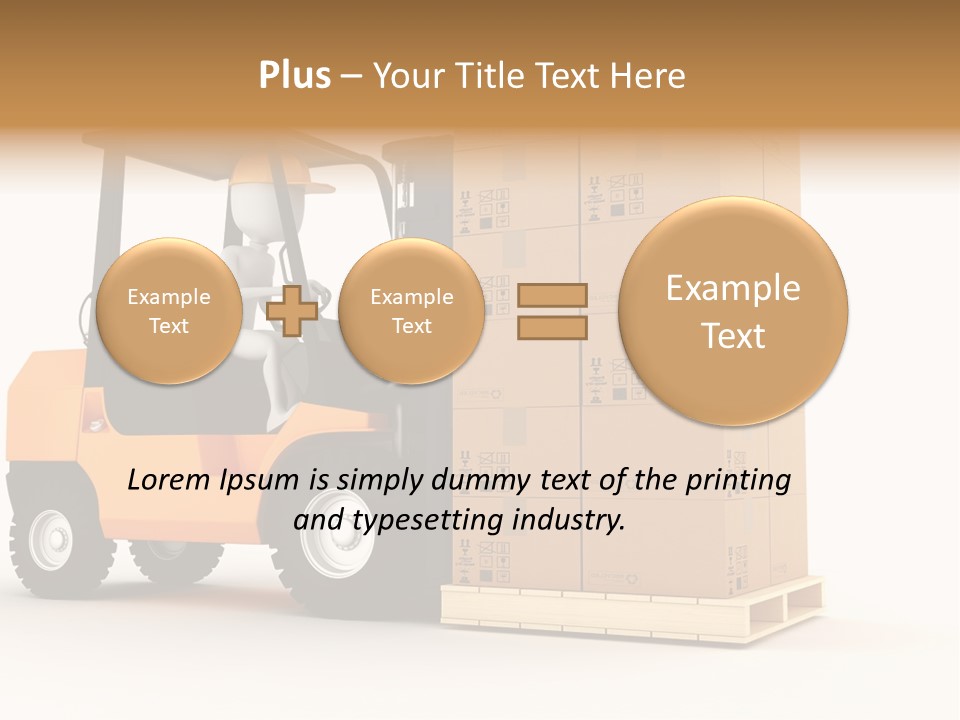 Lift Merchandise Equipment PowerPoint Template