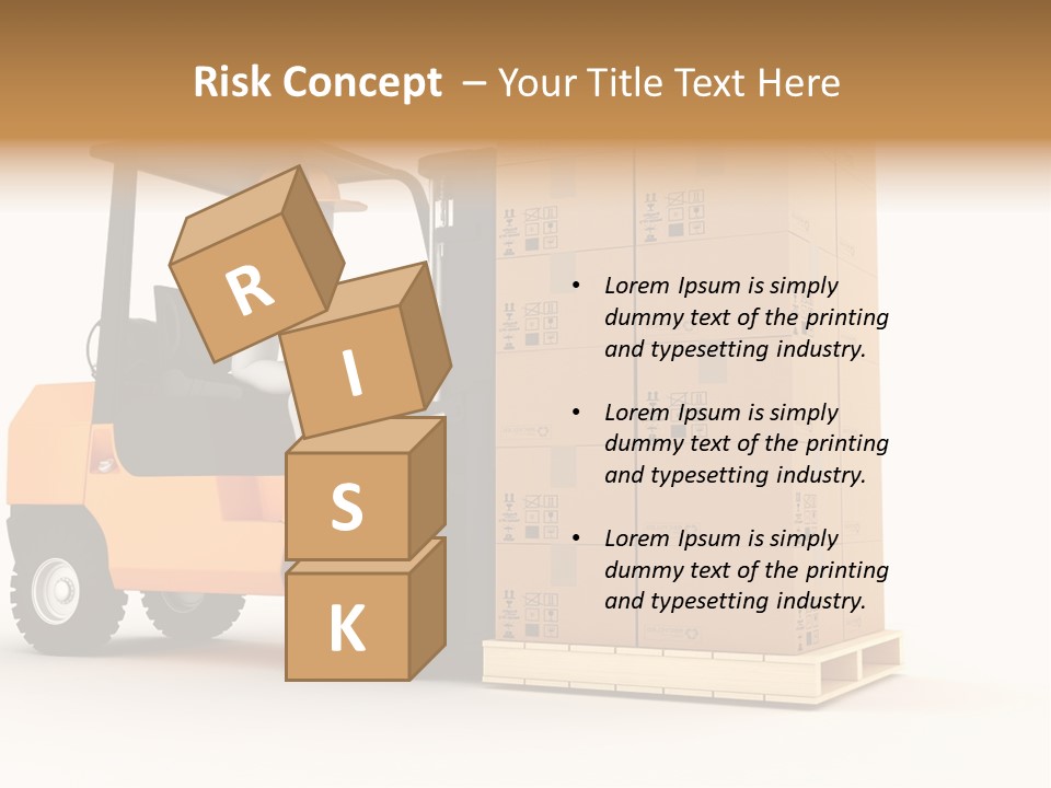 Lift Merchandise Equipment PowerPoint Template