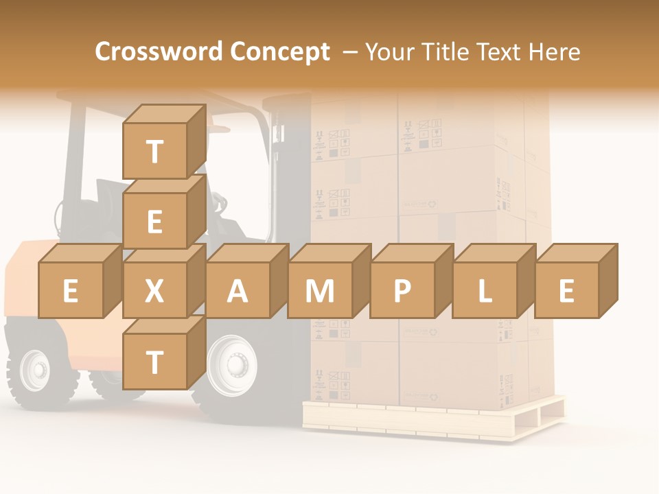 Lift Merchandise Equipment PowerPoint Template