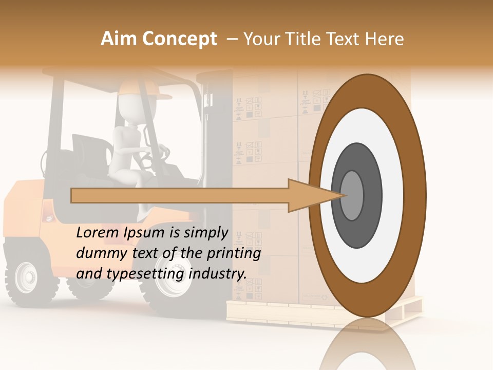Lift Merchandise Equipment PowerPoint Template