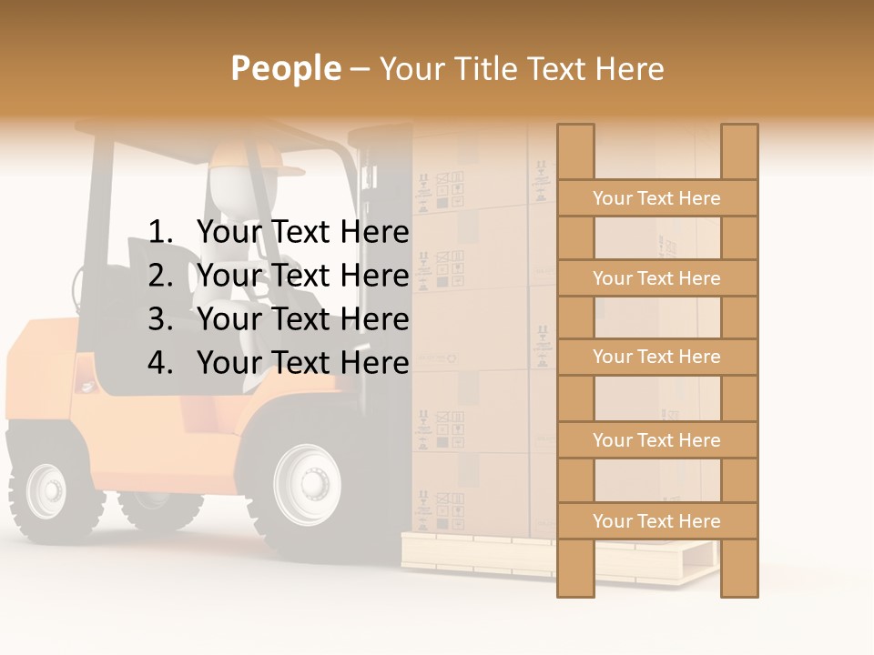 Lift Merchandise Equipment PowerPoint Template