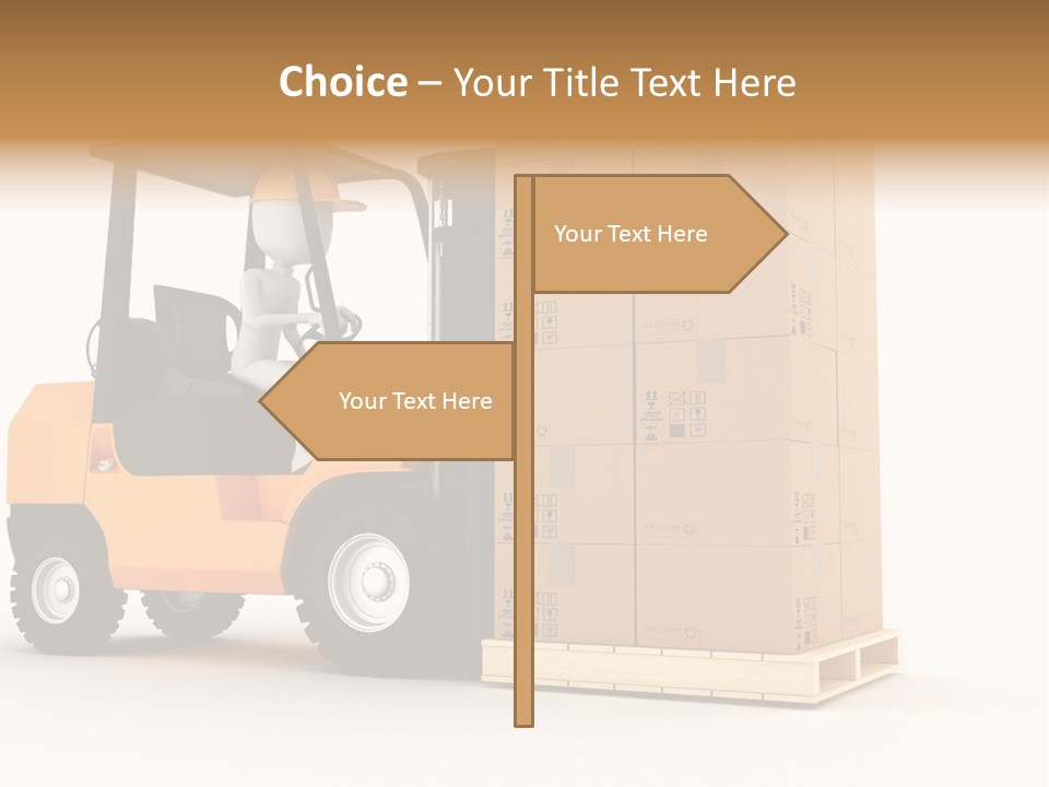Lift Merchandise Equipment PowerPoint Template