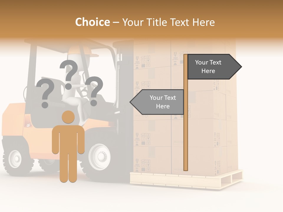 Lift Merchandise Equipment PowerPoint Template