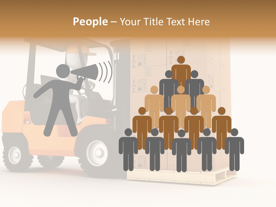 Lift Merchandise Equipment PowerPoint Template