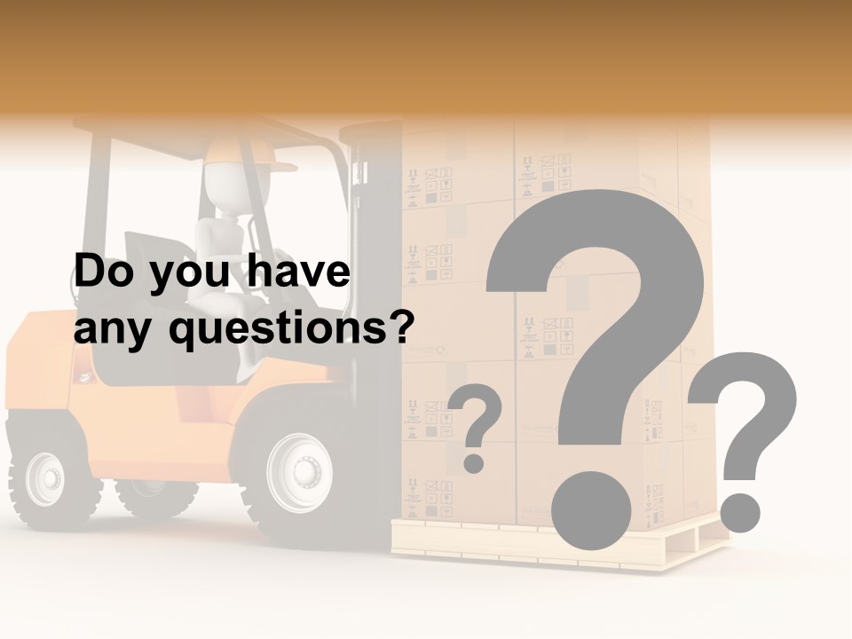 Lift Merchandise Equipment PowerPoint Template