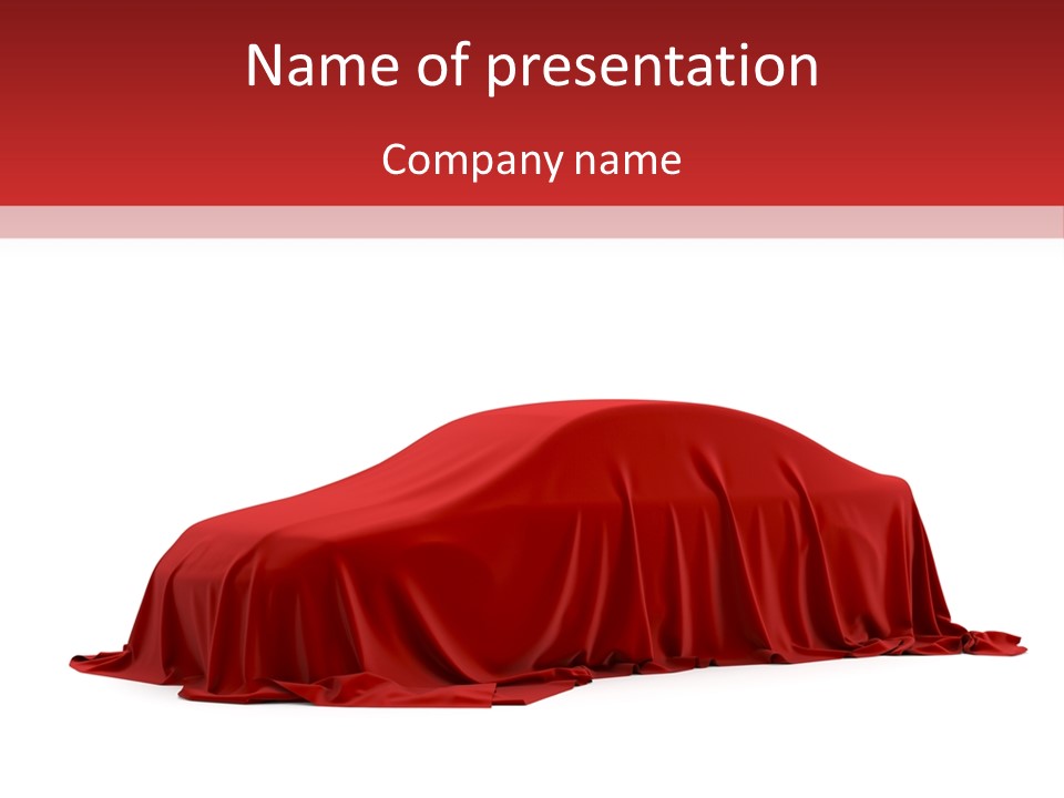 Cloth Surprise Automobile PowerPoint Template