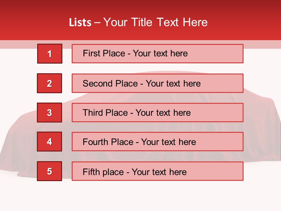 Cloth Surprise Automobile PowerPoint Template