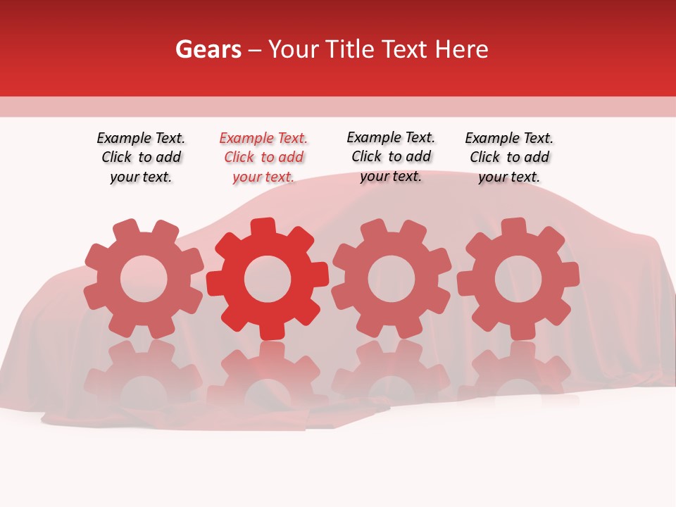 Cloth Surprise Automobile PowerPoint Template