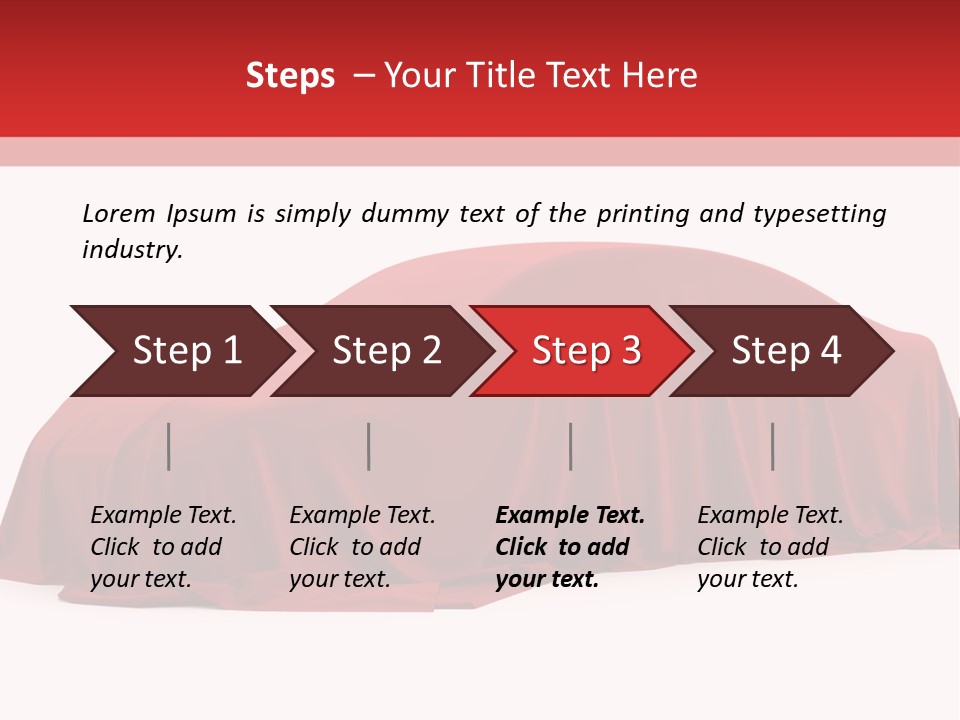 Cloth Surprise Automobile PowerPoint Template