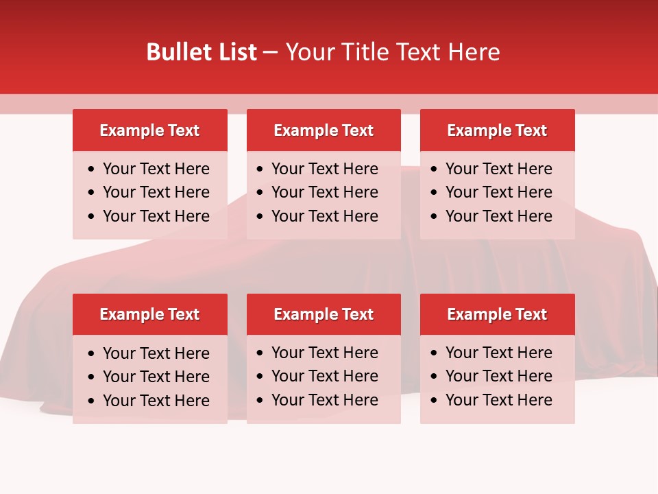 Cloth Surprise Automobile PowerPoint Template