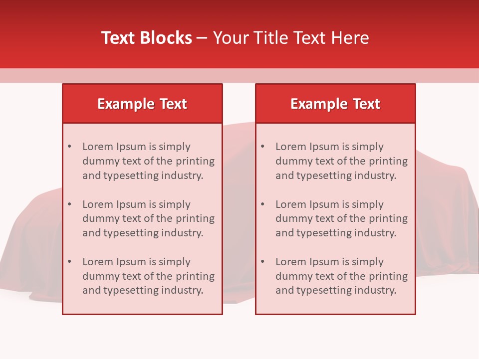 Cloth Surprise Automobile PowerPoint Template