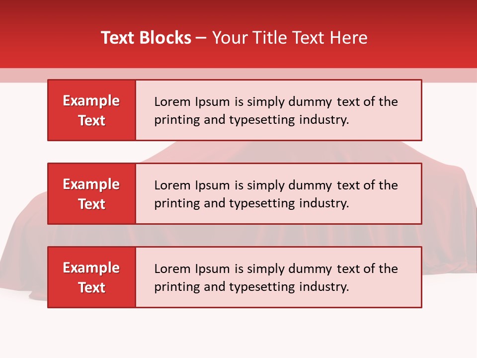 Cloth Surprise Automobile PowerPoint Template
