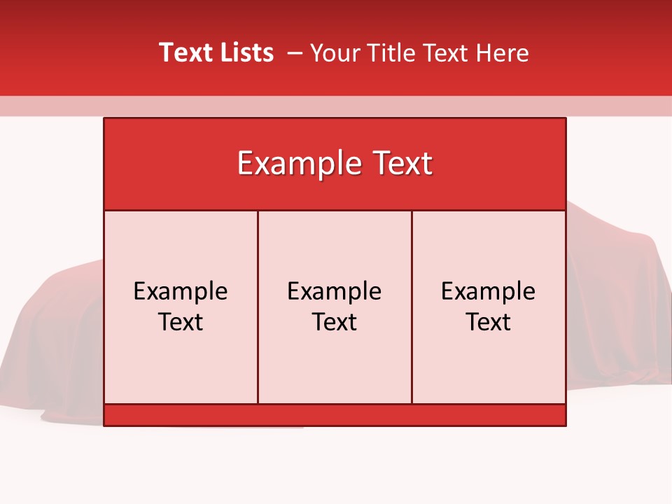 Cloth Surprise Automobile PowerPoint Template