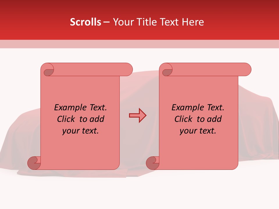 Cloth Surprise Automobile PowerPoint Template