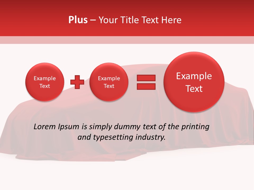 Cloth Surprise Automobile PowerPoint Template
