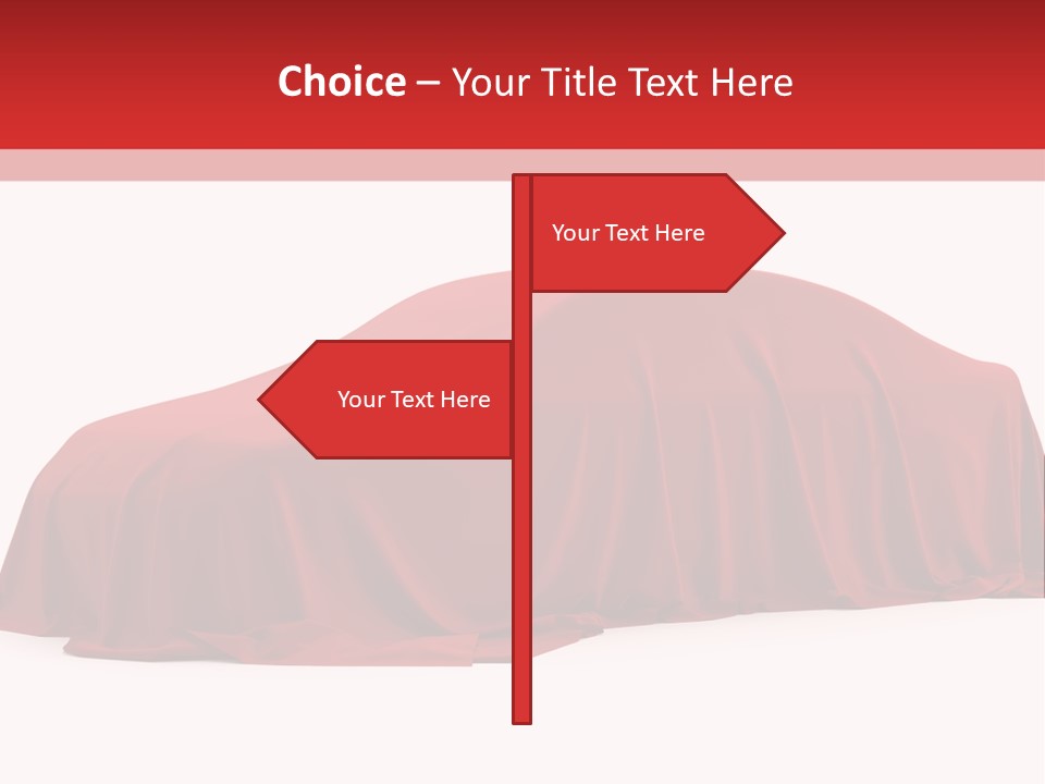 Cloth Surprise Automobile PowerPoint Template