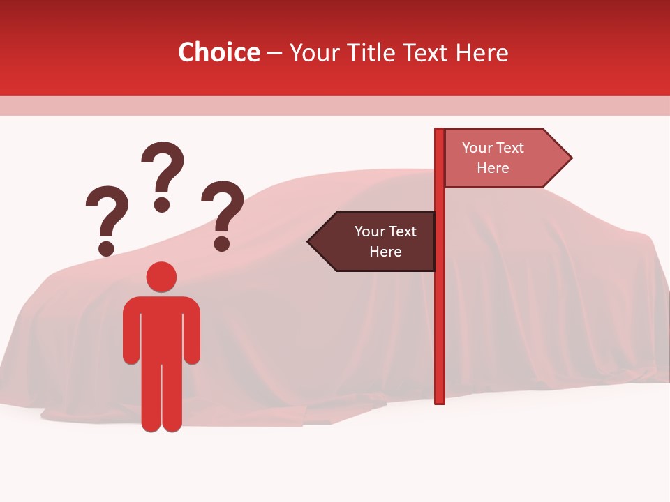 Cloth Surprise Automobile PowerPoint Template