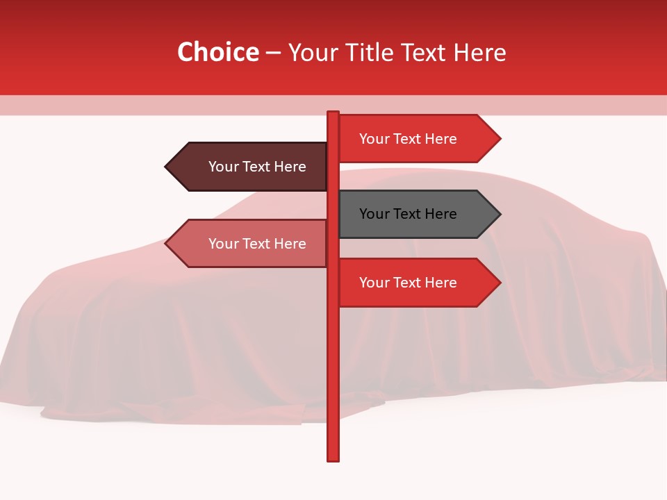 Cloth Surprise Automobile PowerPoint Template