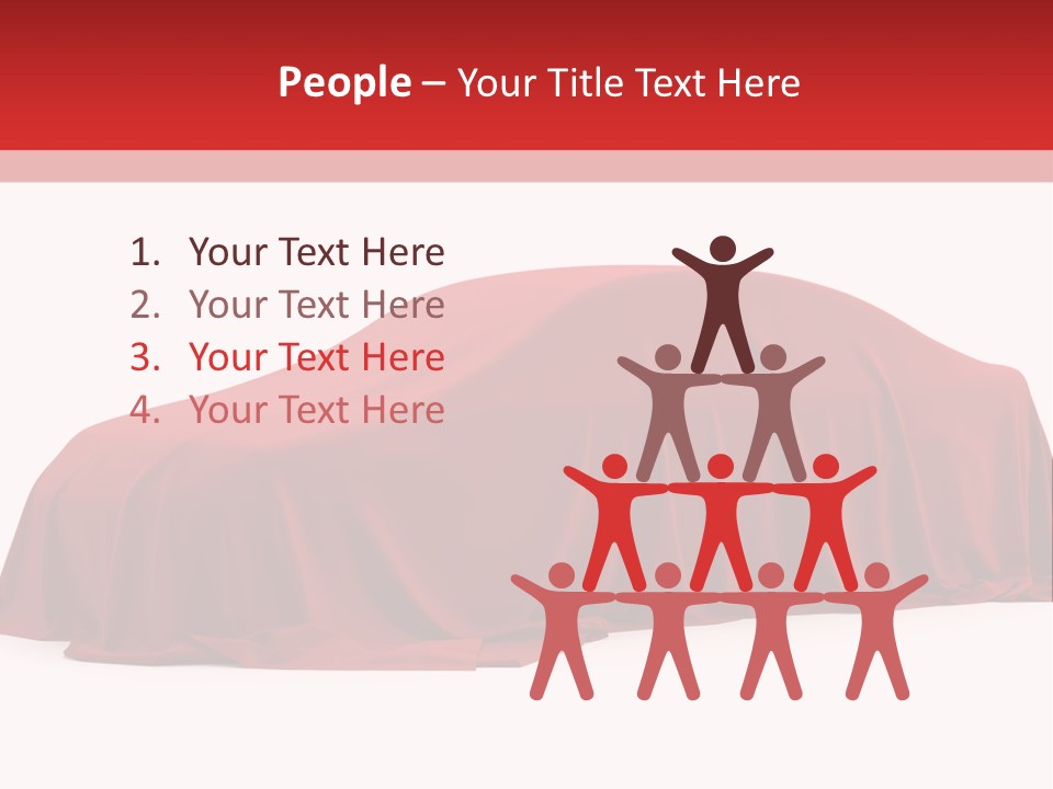 Cloth Surprise Automobile PowerPoint Template