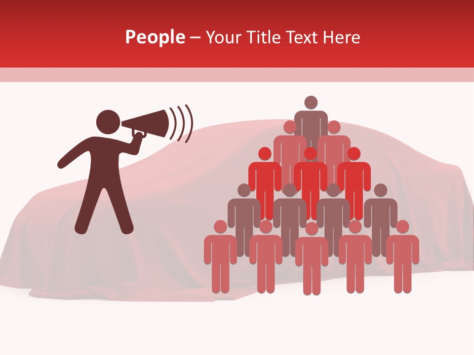 Cloth Surprise Automobile PowerPoint Template