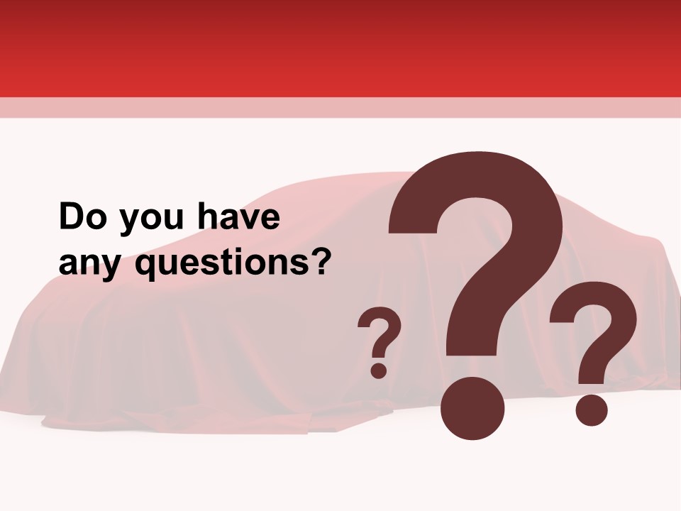 Cloth Surprise Automobile PowerPoint Template