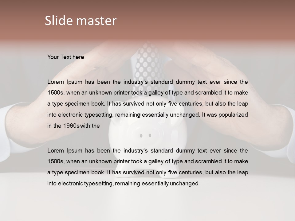 Senior Suit Work PowerPoint Template