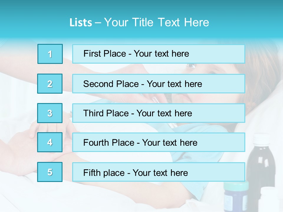 Temperature Clinic Hair PowerPoint Template