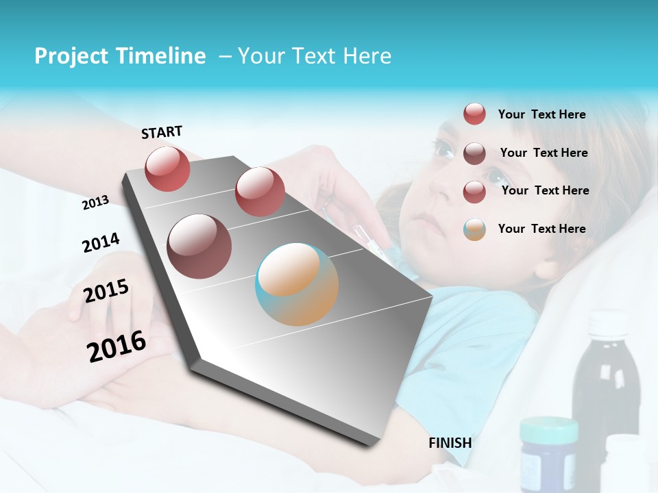 Temperature Clinic Hair PowerPoint Template
