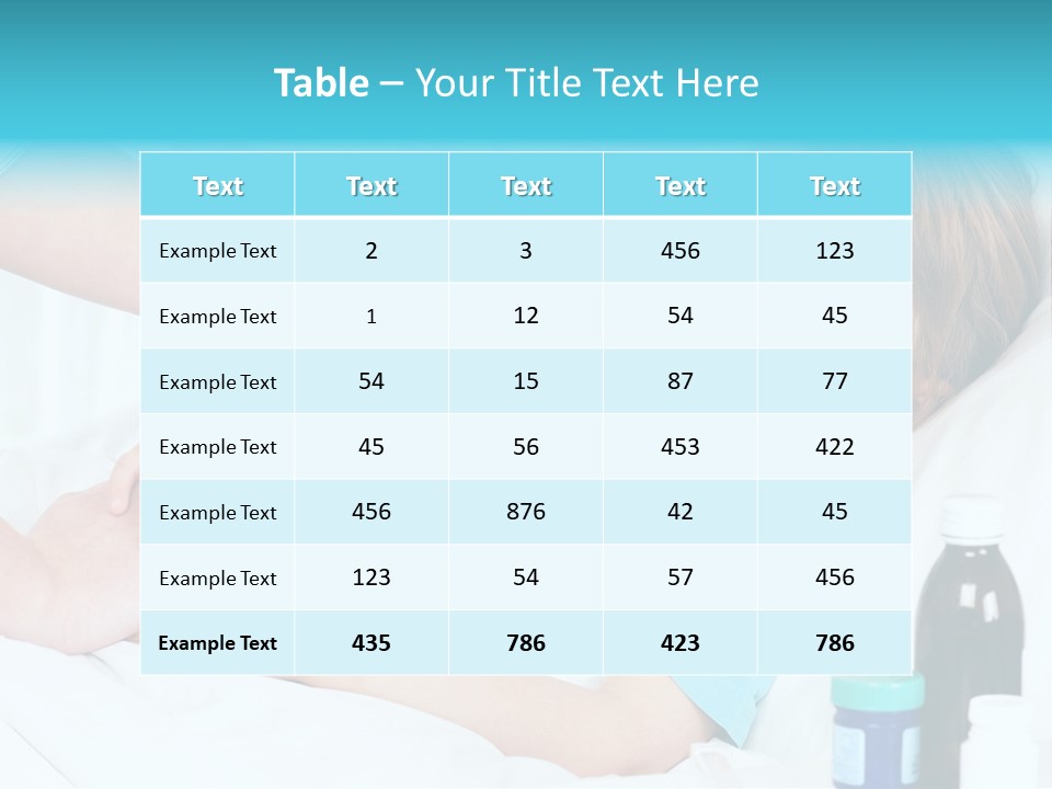 Temperature Clinic Hair PowerPoint Template