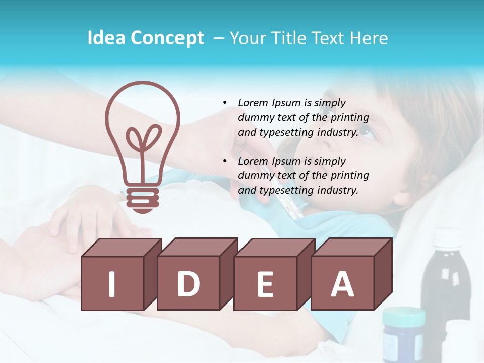 Temperature Clinic Hair PowerPoint Template