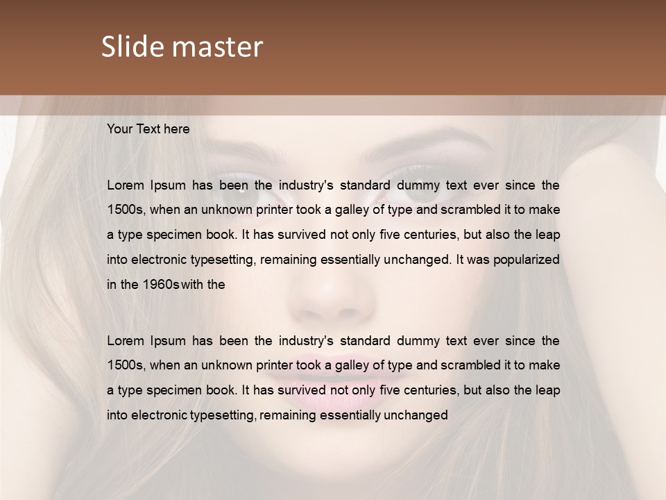 One Hairstyle Style PowerPoint Template