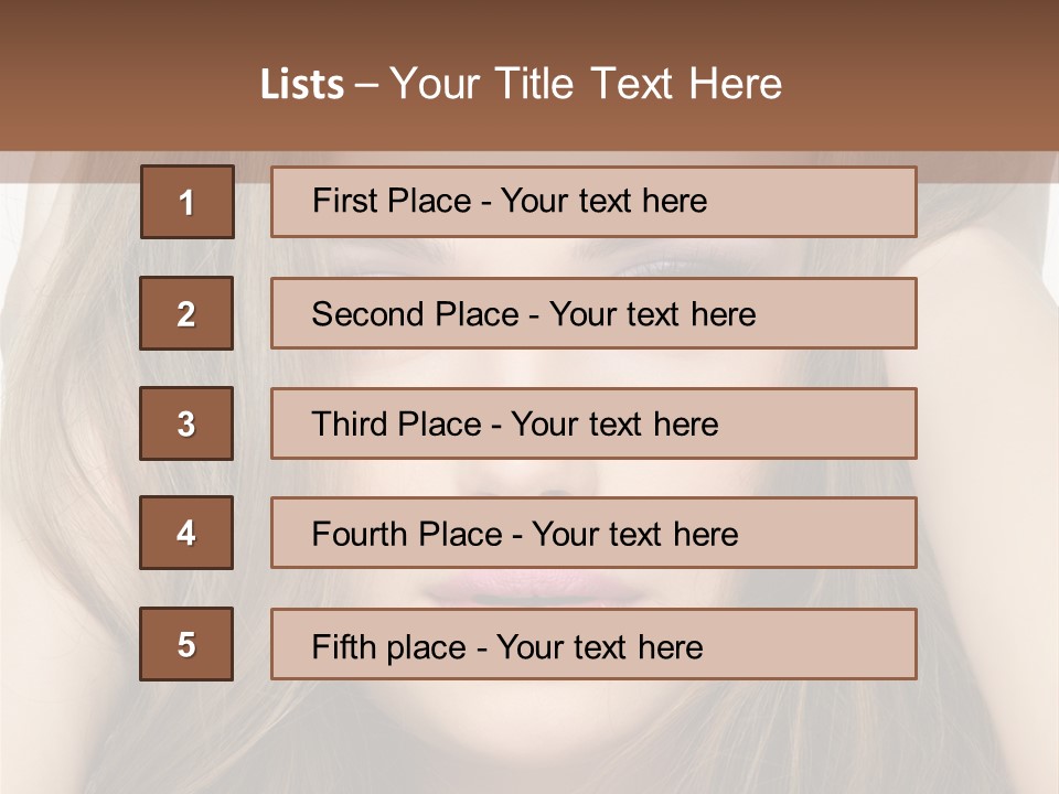 One Hairstyle Style PowerPoint Template