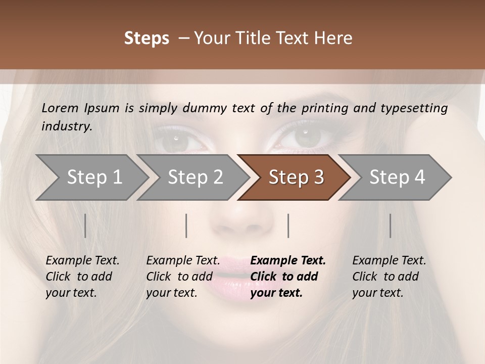One Hairstyle Style PowerPoint Template