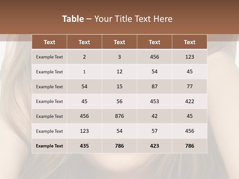 One Hairstyle Style PowerPoint Template