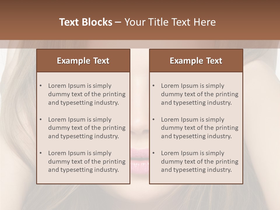 One Hairstyle Style PowerPoint Template